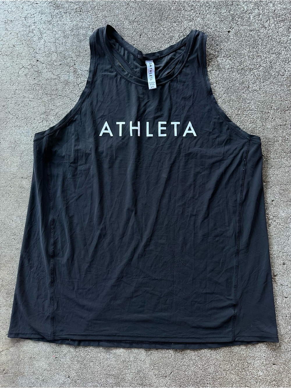 Athleta Black Max Out Tank Top